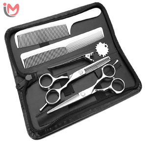 Juego de Herramientas de Barbería de Lujo Chapadas en Oro con Tijeras de Entresacar, Navaja de Afeitar Recta y Estuche - Kit Profesional para Cortar el Cabello, Venta al Por Mayor OEM - Product Image 3