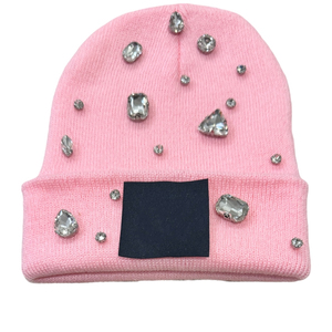 Black Rhinestone Beanie Hat Multicolor Gems Cuffed Knit <b>Winter</b> <b>Cap</b> Streetwear Custom Beanie Manufacturer Y2K Style Unisex <b>Winter</b> - Product Image 3