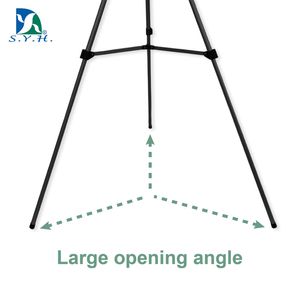Chevalet de peinture en aluminium noir avec un large angle d'ouverture pour les présentoirs tactiques et publicitaires en extérieur - Product Image 4