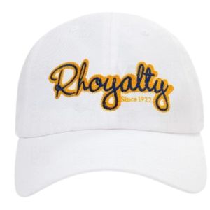 หมวกแก๊ป Simple Sigma Gamma Rho Royalty สีขาว หมวกสมาคมพี่น้องกรีก หมวกเบสบอลผ้าฝ้ายปรับได้ SGRho ของขวัญเครื่องแต่งกายรอยัลตี้ - Product Image 1