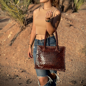 Premium Genuine Leather Fringe Handbag for Women – Vintage Boho Style Shoulder <b>Bag</b> with Tassels & <b>Studded</b> Detail - Product Image 1