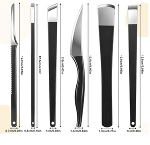 Ingrown Toenail Pedicure Knife Set Skin Scraper Repair Sharp Blade <b>Kit</b> For Nail Corn Callus Paronychia Treatment - Product Image 2