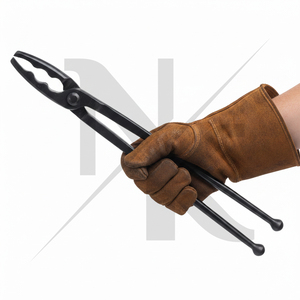 Pince de fermeur haute performance de 18 pouces - Mâchoire en V en acier forgé, outil de forgeron pour l'entretien et l'entraînement professionnels des sabots équins - Product Image 5
