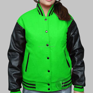 Chaqueta universitaria de cuero genuino de lana amarilla real personalizada de alta calidad para hombre, bordado de moda, patrón de letras de estilo universitario - Product Image 6