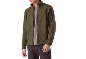 Vente flash - Veste softshell en toile à capuche pour homme, personnalisable, respirante, imperméable, durable, en nylon/tissu personnalisé, logo sur le devant - Product Image 3