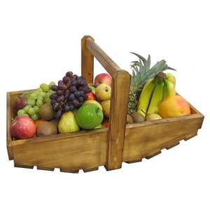 Cesta de Frutas de Madera Ecológica Hecha a Mano |   En Stock |   Regalo de Cumpleaños o Aniversario |   Mejor Acabado |   Trabajo Hecho a Mano de Calidad - Product Image 2