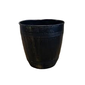 Maceta de Metal duradera de alta calidad con recubrimiento de polvo negro acabado hecho a mano diseño clásico maceta estudio - Product Image 1