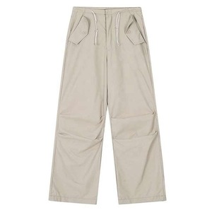 Men's Navy Blue Cotton Mid <b>Waist</b> Drawstring Casual Joggers <b>Elastic</b> Side Pockets Lightweight Woven Fabric Plain Dyed NEW - Product Image 4