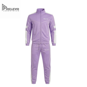 Conjunto Deportivo Personalizado con Logotipo OEM para Adultos Unisex, Chaqueta con Cierre y Cuello Redondo, Pantalones Deportivos Ligeros de Corte Completo - Product Image 1