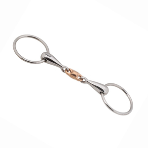 Mors à double articulation en acier inoxydable de qualité supérieure, personnalisable, pour équitation, vente en gros, pour tapis de selle et mors de cheval - Product Image 1