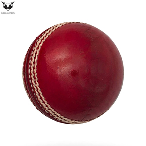Durable Leather Cricket <b>Balls</b> Set Professional Red and White Hand Stitched Cricket <b>Training</b> <b>Balls</b> for Matches and Tournaments - Product Image 2