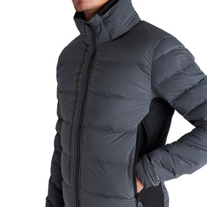 Nuevas Chaquetas Acolchadas Personalizadas de Alta Calidad para Hombre, Ideales para Invierno, con Cierre Frontal, Color Negro, Diseño Personalizado OEM - Product Image 3