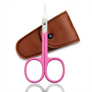 กรรไกรตัดเล็บปลายแหลมคมกริบ สำหรับคนถนัดขวา  ใบมีดตรงโค้งสีชมพู  สแตนเลสอย่างดี  บรรจุภัณฑ์แบบกำหนดเอง  ขายดีที่สุด - Product Image 1