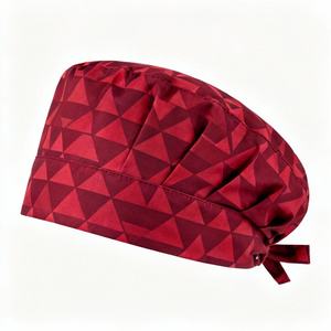 Forest Animal Printed <b>Scrub</b> <b>Cap</b> Pure Cotton Surgical Hat With Sweatband Adjustable Tie Back Unisex Nurse Working <b>Cap</b> - Product Image 4