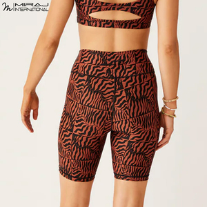 Ensemble de sport imprimé haut de gamme pour femme : short taille haute sans coutures et soutien-gorge de sport pour l'entraînement et le Pilates - Product Image 6