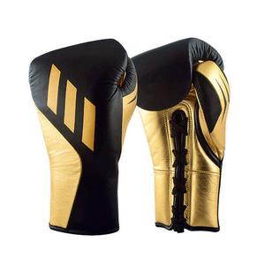 Guantes de boxeo de cuero PU para boxeadores, guantes de lucha libre para combate y entrenamiento RL-BG-225 - Product Image 1