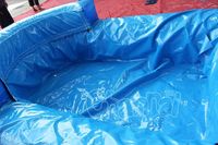 Parcours aquatique gonflable extérieur avec toboggan, piste de course, château gonflable décoratif, petite machine distributrice, pour événements de carnaval