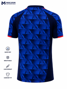 Custom Printed Men's Sublimation <b>Soccer</b> Jersey Quick Dry Breathable Anti-Bacterial Anti-UV Polyester Short Sleeve Sports - Product Image 2