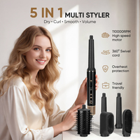 Accessoires pour cheveux, outils, brosse à air chaud, sèche-cheveux électrique BLDC, souffleur à cheveux professionnel, ensemble de salon professionnel 5 en 1, styler pour cheveux
