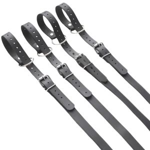 Harnais de retenue en cuir du poignet au dos avec ajustement réglable et boucles métalliques - Product Image 5