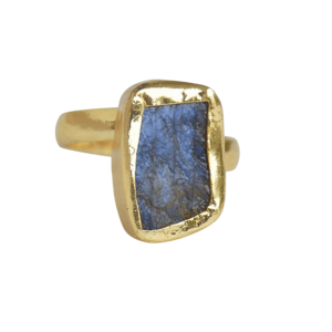 Bague en labradorite de Laxmi Jewellers, plaquée or 18 carats, sertie de pierres, tendance, unisexe, pour un usage quotidien - Product Image 5