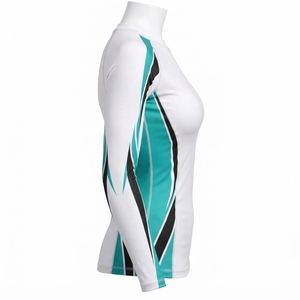 Rashguard pour femmes en polyester et élasthanne doux, extensible, respirant, coupe athlétique, avec poignets sécurisés - Product Image 4