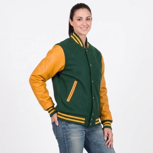 Chaquetas Universitarias Vintage 2026 para Mujer, Elegantes, con Cuello Camisero, Tejidas en Piel de Oveja, 100% Lana, Tela de Lona, Otoño - Product Image 1