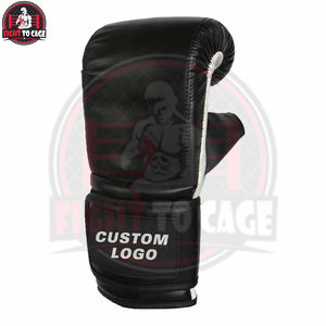 Gants de boxe Muay Thai personnalisés 2026, couleur noir et blanc, confortables, service OEM, pour la protection des mains - Product Image 2
