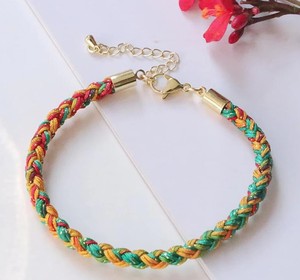 Bracelet bouddhiste tibétain, bracelet en corde avec nœuds porte-bonheur bouddhistes, bracelet pour homme et femme - Product Image 1