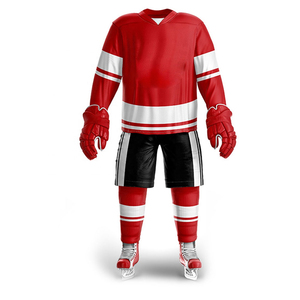 Uniforme de hockey sur glace personnalisé en gros, 100% polyester, grandes tailles, avec options d'étiquetage privé pour les distributeurs de vêtements de sport - Product Image 2