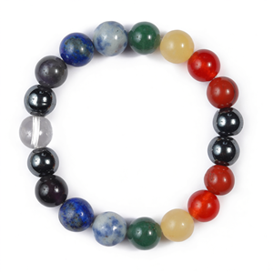 สร้อยข้อมือคริสตัล 7 จักระ - ลูกบอลขัดเงา ธีมธุรกิจและความรัก ขายส่ง - Product Image 2