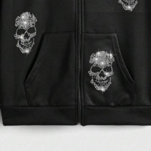 เสื้อฮู้ดดี้ผ้าฟลีซสำหรับฤดูใบไม้ผลิ ดีไซน์ทันสมัยสำหรับทุกเพศ ประดับด้วยคริสตัล ผลิตจากผ้าฝ้าย 100% ขายดี ระบายอากาศได้ดี ซักง่าย มีสีให้เลือกตามสั่งสำหรับผู้ชาย - Product Image 2