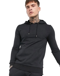 Men's Muscle Hoodie Bomb & Skinny Jogger Black Tracksuits - Product Image 2