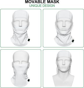 Masque de ski Balaclava 3 pièces, couvre-visage complet pour hommes et femmes, masque de sport respirant pour le cyclisme et le ski - Product Image 2