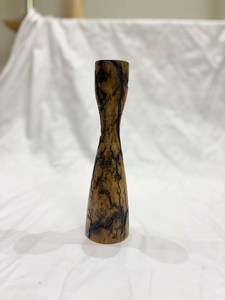 Ensemble de porte-bougies en bois, faits à la main, écologiques, vintage, classiques, en bois poli, support de bougie de table, décoration intérieure indienne - Product Image 2