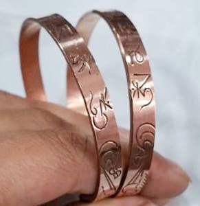 100% <b>copper</b> Heeling Bangles - Product Image 2