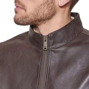 Chaqueta Bomber de Cuero Personalizada para Hombre, Resistente al Viento, Modelo 2026, con Cuello Alto, Logotipo Frontal, Elegante, Transpirable, para Invierno - Product Image 6