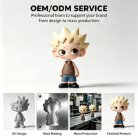 Figura de Anime Personalizada, Modelo de Personaje de Juguete de Plástico, Impresión 3D, Juguete Coleccionable de PVC, Fábrica OEM