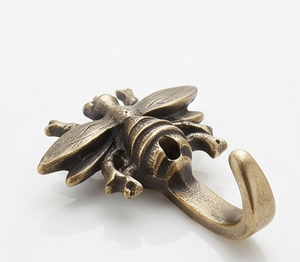 Fine Quality Vintage Bee Wall Hook Metal Antique Finish Single Hook Animal Pattern Decorative Hanger <b>For</b> Bathroom <b>Kitchen</b> Office - Product Image 2