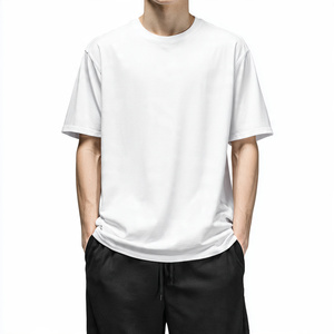 Wide Leg Sleeve T Shirt Men 100% Polyester Cotton Drop Shoulder <b>Tee</b> Shirts Men's Summer Casual Wear T Shirts Mens - Product Image 4