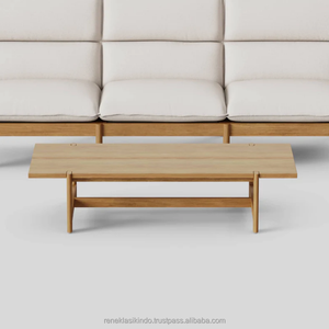 Mesas de Muebles de Exterior de 142x63x35 cm, Hechas de Madera de Alta Calidad, Resistentes, Duraderas y Económicas con un Diseño Moderno - Product Image 3