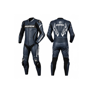 Combinaison de course moto en cuir à manches longues pour homme Speedfreak, imperméable, toutes saisons, pour adulte - Product Image 2