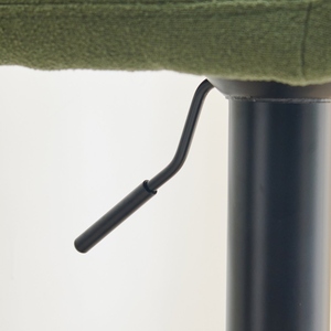 Solace Modern Green Bar Chair Counter Height <b>Stool</b> with PU <b>Leather</b> Cushion and Metal Frame Sleek Contemporary Design - Product Image 5