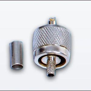 Connecteur coaxial RF UHF mâle à sertir de type RG58, fiche droite PL259 pour câble coaxial RG 58 LMR195, antenne radio amateur sans fil - Product Image 2