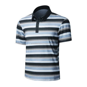 Nuevo Estilo de Camiseta Polo de Manga Corta para Hombre, Tejido de Punto de Algodón Ecológico, Diseño Sólido, Corta, para Uso en Exteriores y Gimnasio - Product Image 2