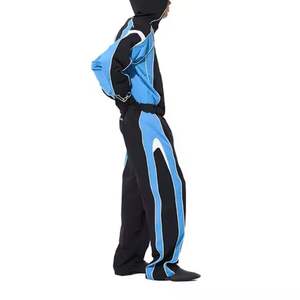 Wholesale Winter Mens Sportswear Jogging Tracksuits Hooded Fleece Zipper Quick Dry Breathable Polyester <b>Wind</b> <b>Breaker</b> Training - Product Image 3