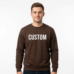 Sweat-shirt personnalisé pour homme en coton épais, col rond, coupe classique, streetwear décontracté, pull, fabricant de vêtements en gros - Product Image 3
