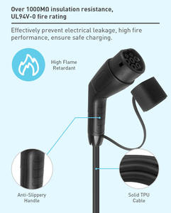 Cable de Carga Tipo 2 de 5m y 32A, Nueva Solución de Carga para Vehículos Eléctricos de 22kW, Cargador Portátil para Vehículos Eléctricos y Híbridos Enchufables de 22kW, Alta Eficiencia, Clasificación IP67 - Product Image 3