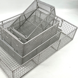 Premium Manual Stainless Steel Wire Mesh Sterilization Tray for Surgical and Dental Instruments - Product Image 6