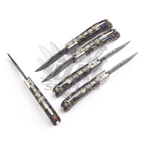 Lot 100 Wholesale Damascus Steel Back <b>Lock</b> Folding Pocket Knife EDC Vintage Folder Wood Handle Industrial Grade OEM Available - Product Image 2